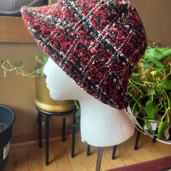 Wonderly Plaid Tweed Bucket Hat - Picture 2 of 5
